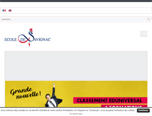 Tablet Screenshot of ecole-de-savignac.com